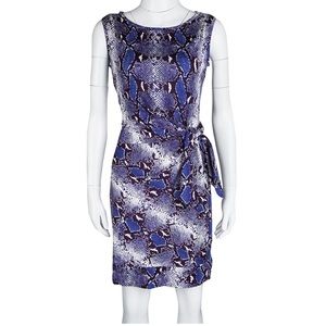 Diane Von Furstenberg New Della dress blue snake